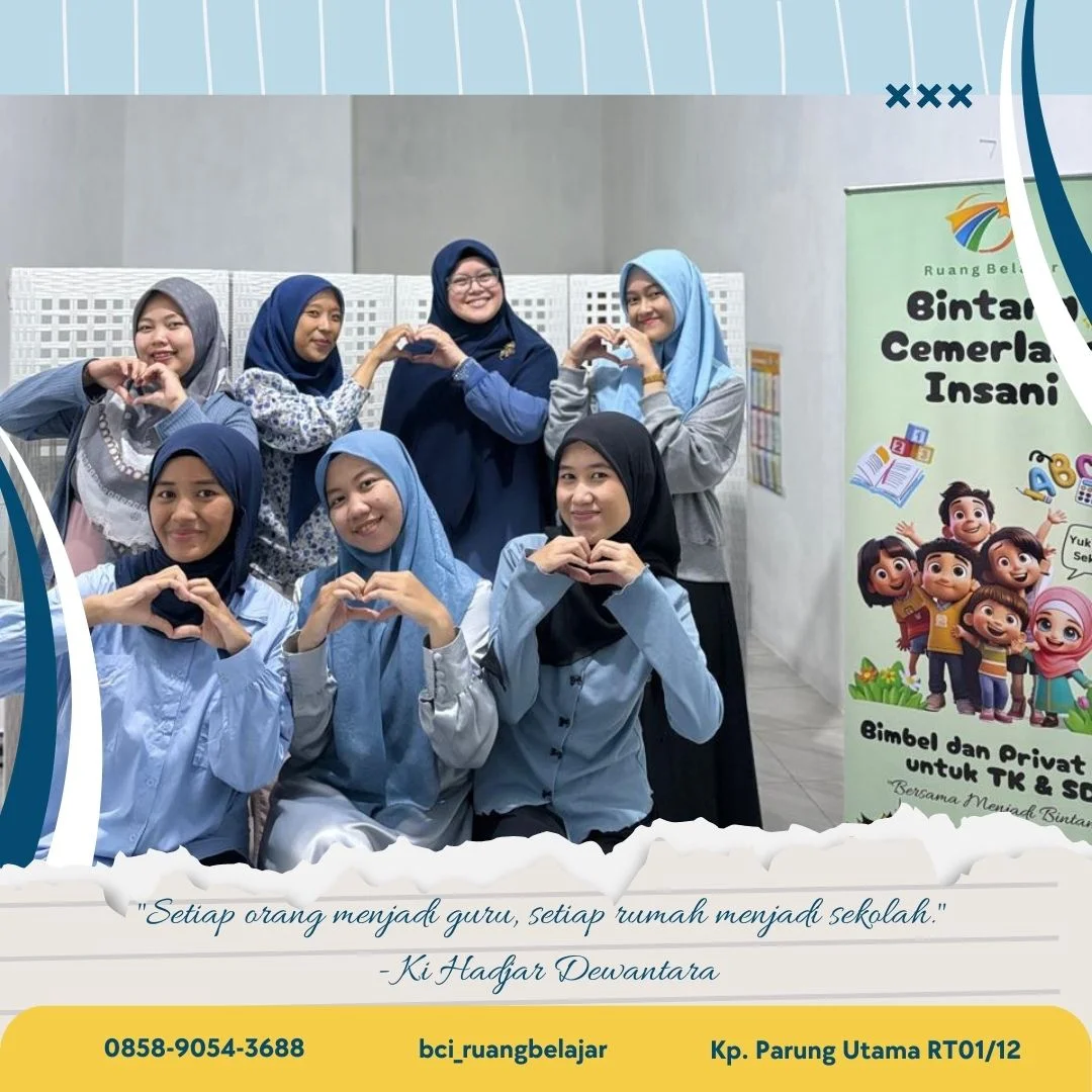 Kakak tutor BCI menyambut dan membimbing adik-adik saat acara